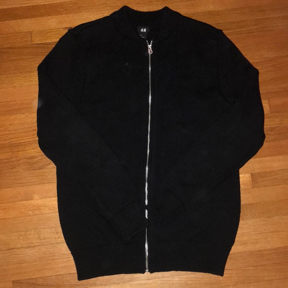 Zip up cardigan sweater